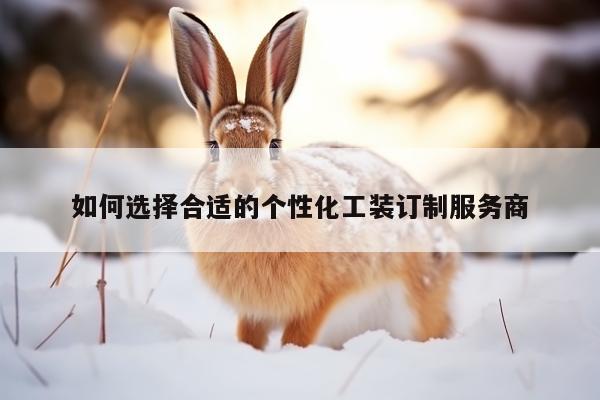 【德赢vwin158】如何选择合适的个性化工装订制服务商